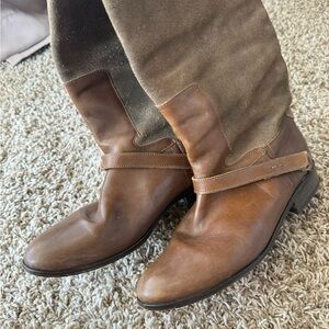 Golden Goose Tall Riding Boots EU 40 Brown Leather Suede Made Italy